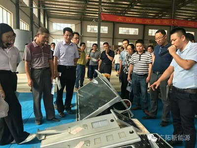 热烈欢迎崇左市中青骨干培训班全体学员莅临广西广拓新能源科技参观、学习